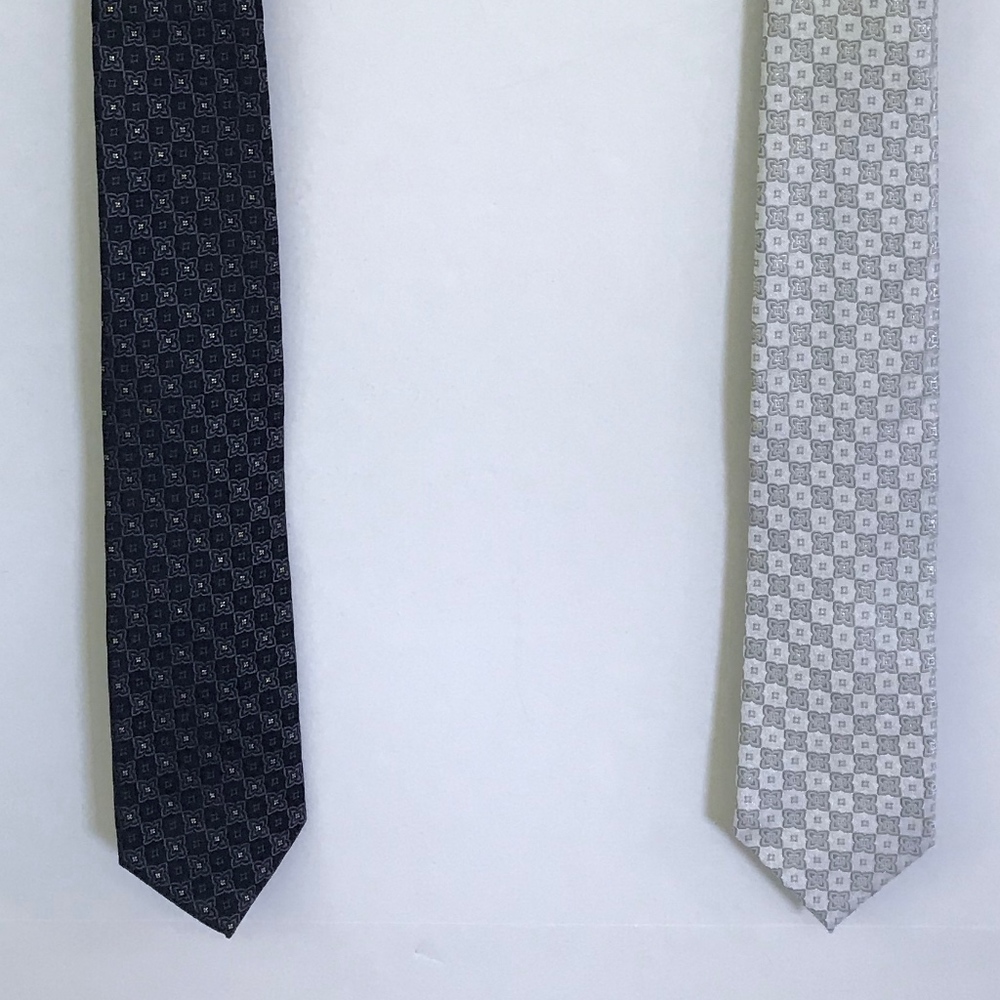 Stafford Signature Ties Set of 2 White & Black